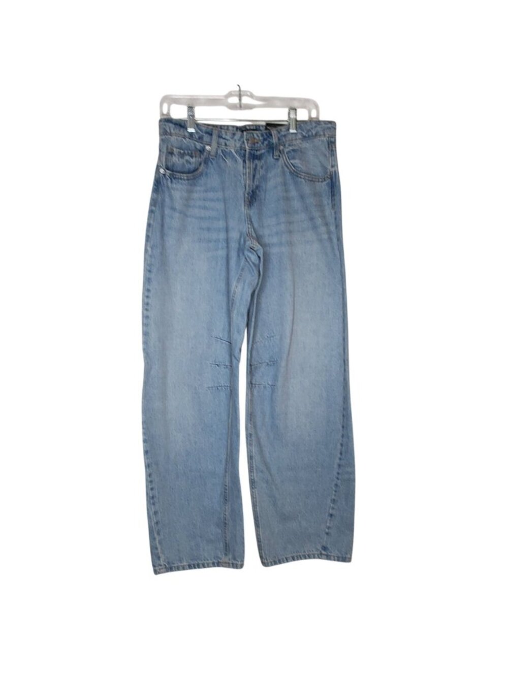 Wild Fable Mid-Rise Barrel Jeans Rigid Denim Light Wash Size 6